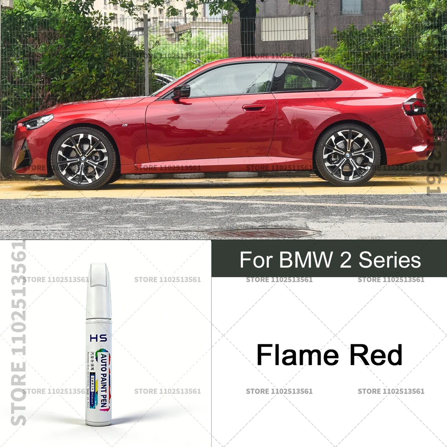 Car Paint Repair Pen Touch Up Scratch Remover DIY Auto Accessories Alpine White 300 Black Blue Gray For 2013-2025 BMW 2 Series