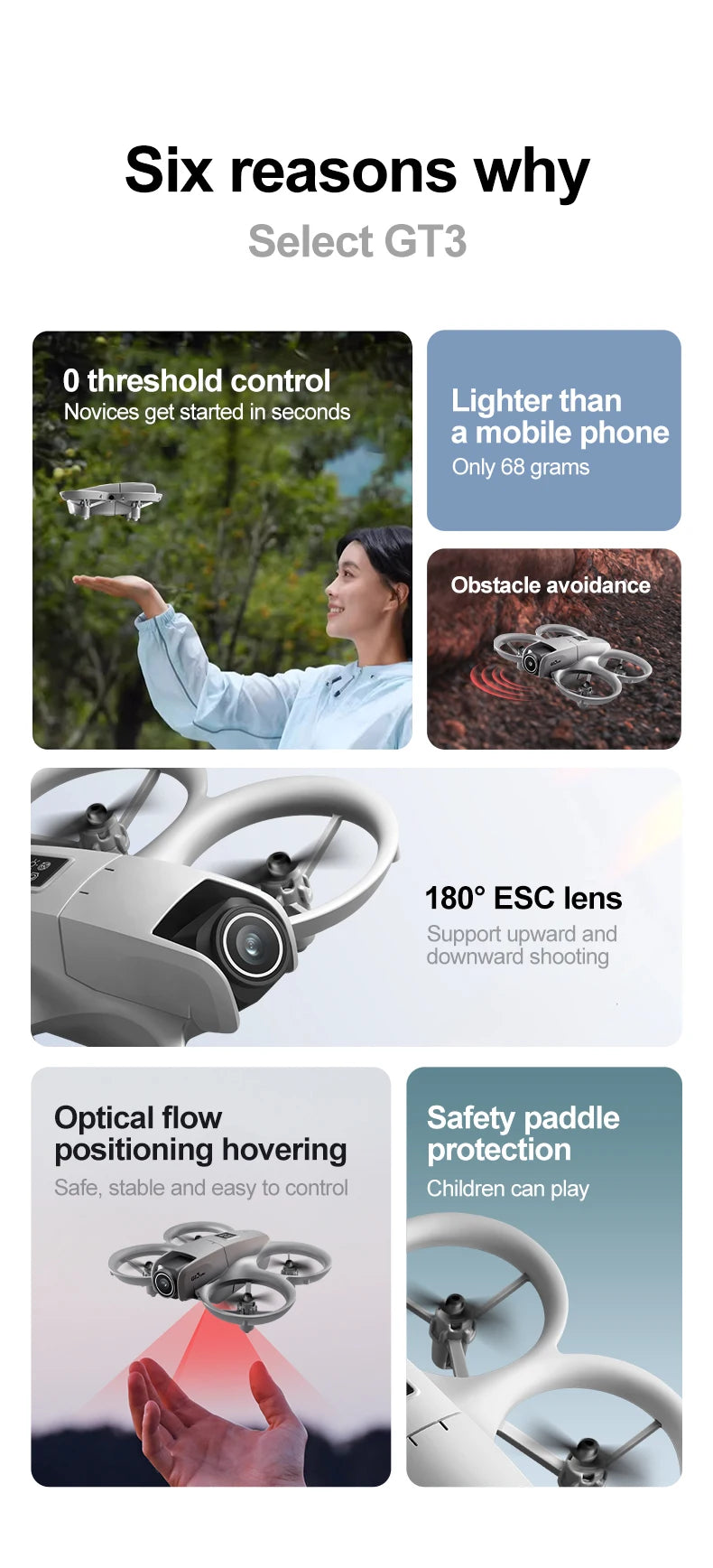 Lenovo GT3 GPS Drone 8K Aerial HD Photography Optical Flow Positioning Five-side Obstacle Avoidance Brushless Foldable Drone