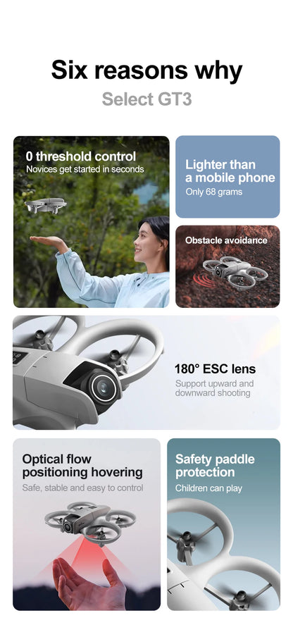 Lenovo GT3 GPS Drone 8K Aerial HD Photography Optical Flow Positioning Five-side Obstacle Avoidance Brushless Foldable Drone