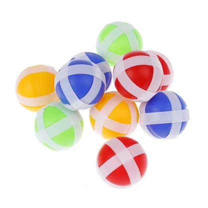 5/10 PCS Sports Games Dart Board Target Shooting Target Ball Toy Outdoor Toy Sticky Ball Random Color