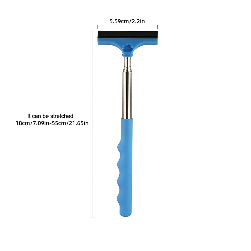 Car Rearview Mirror Wiper, Telescopic Squeegee For Auto Glass, Portable Water Cleaner Rod, Mini Automotive Cleaning Tool