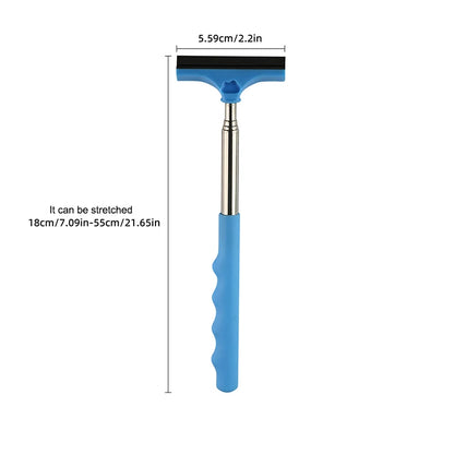 Car Rearview Mirror Wiper, Telescopic Squeegee For Auto Glass, Portable Water Cleaner Rod, Mini Automotive Cleaning Tool
