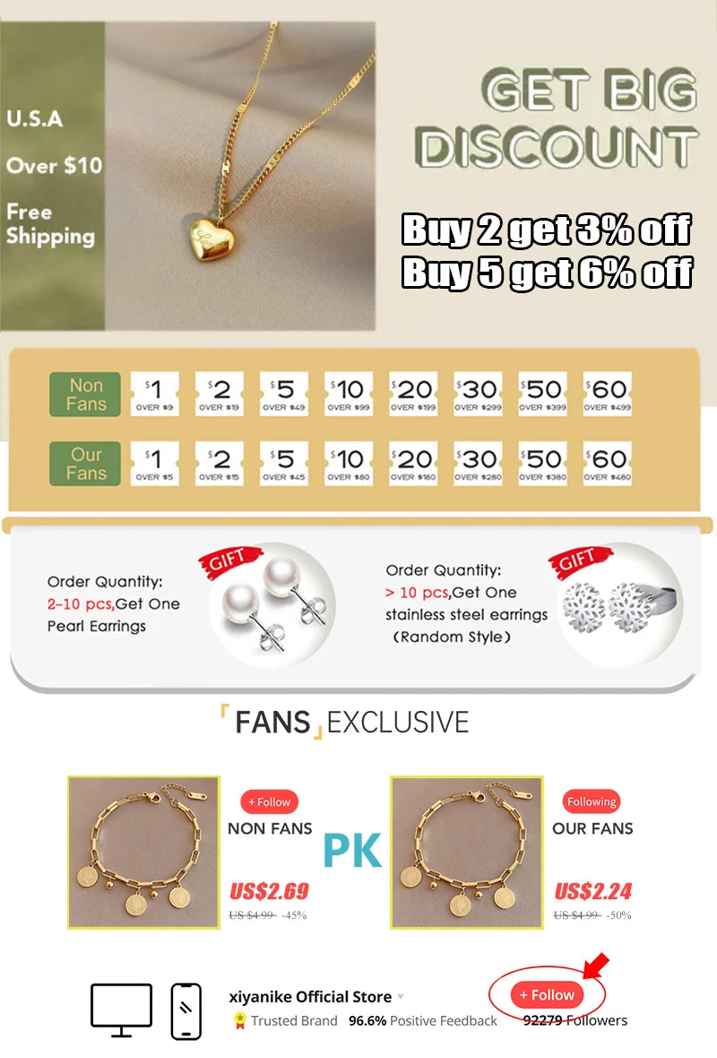 XIYANIKE 316L Stainless Steel Necklace for Women Gold Color New Trends Exquisite Chic Charming Birthday Fashion Jewelry Collier
