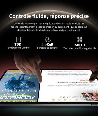 Teclast T65 Android 16 Tablet 13.4 inches 120Hz Max. 26GB RAM 256GB ROM T7280 8 cores 1920x1200 4G LTE 13MP + 5MP 10000mAh