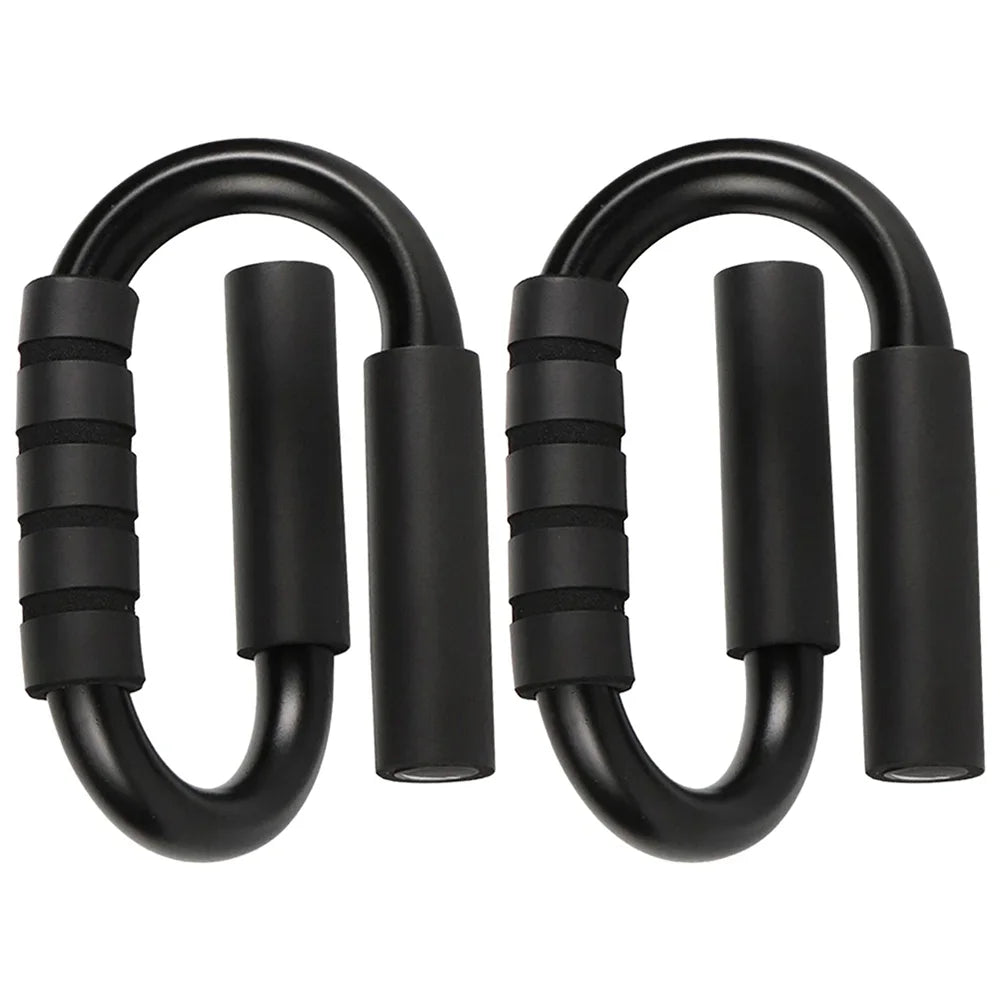S-Type Push Up Support Anti-Skid Foam Handle Thickened Steel Pipe Household Fitness Equipment Pectoral Muscle Training Equipment