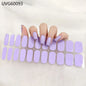 16/20/22Tips Semi-Cured Gel Nail Wraps Full Cover Manicure DIY Waterproof Long Lasting Gel Nail Stickers set for UV Lamp Need