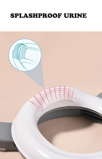 New 3-in-1 Travel Potty Portable Kids Potty Folding Safe Silicone Baby Potty Training Seat  Family Outdoor Kids Toilet Seat