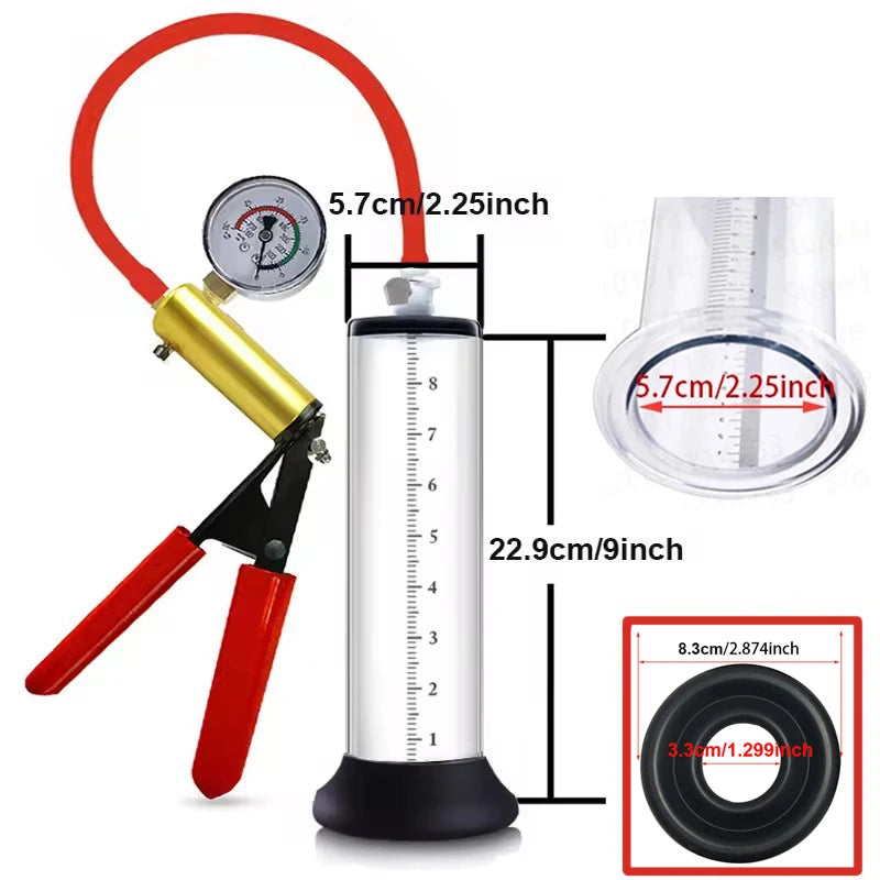 Electric Acrylic Penis Pump Vacuum Pump For Penis Male Penis Enlargement Pump  Penile Training Extender Cock Dick Pump For Men