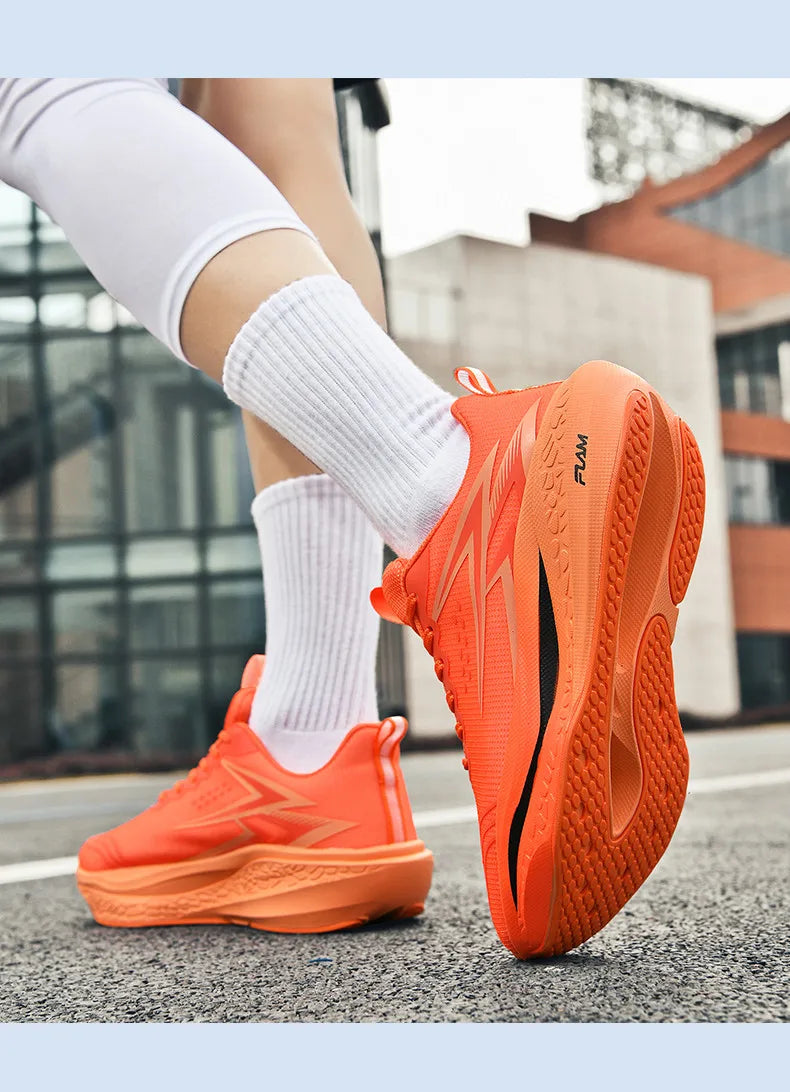 Men Running Shoes Speciality Marathon Sports Shoes Breathable Lightweight Carbon Board Women's Trend Athletic Sneakers Women