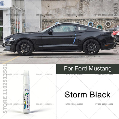 For Ford Mustang White Black Red Orange Blue Yellow Gray Car Paint Repair Pen Touch Up Scratch Remover DIY Auto Accessories