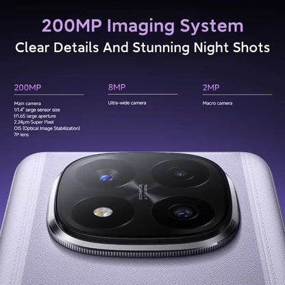 Global Version Xiaomi Redmi Note 14 Pro Plus 5G Snapdragon® 7s Gen 3 NFC 6.67” AMOLED 120Hz 5110mAh 120W Fast Charging 200MP