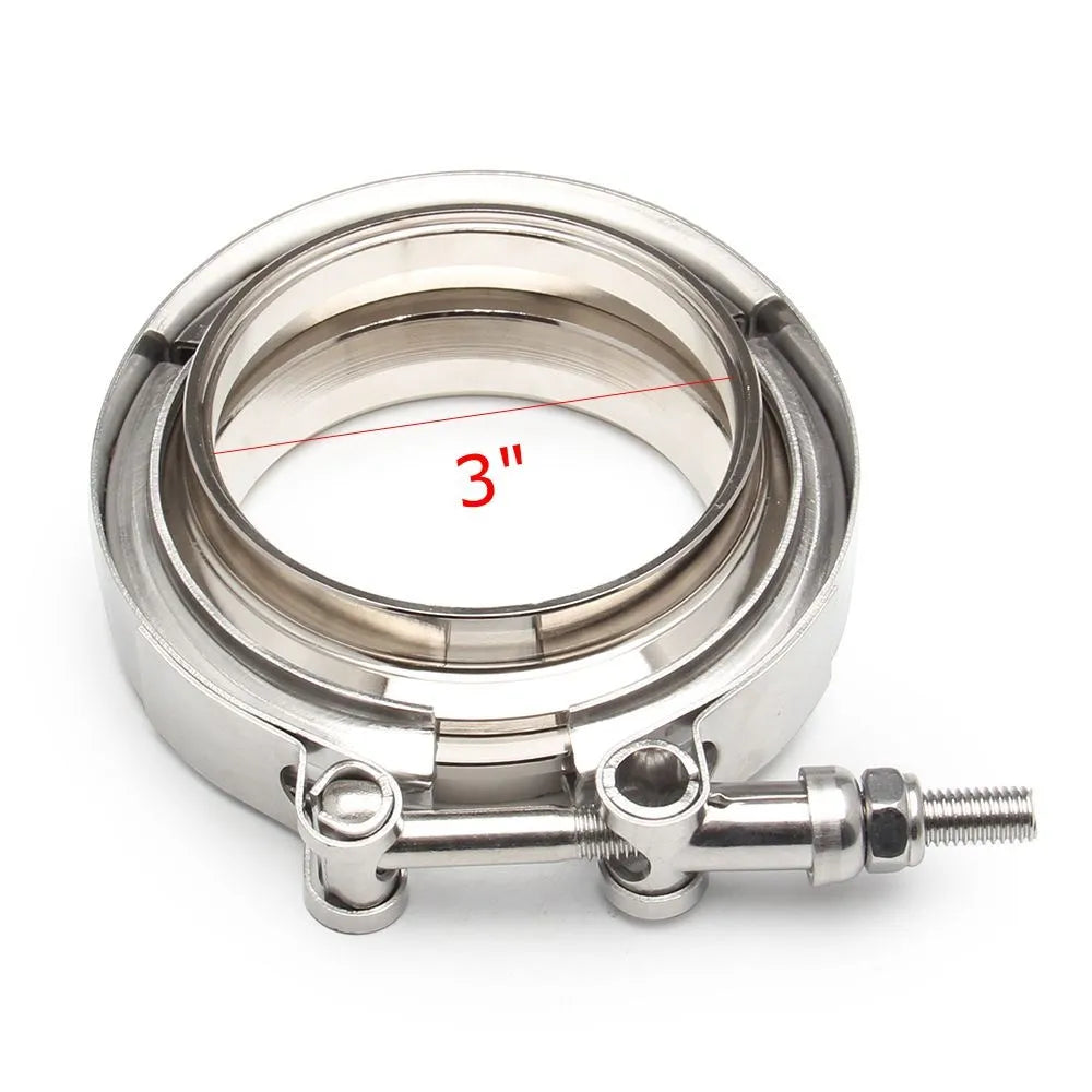 2.5＂3＂ V-Band Clamp With Male Female Flange Kit Turbo Downpipe Wastegate V-Band Turbo Exhaust Pipes Car Accessories TP-1011A