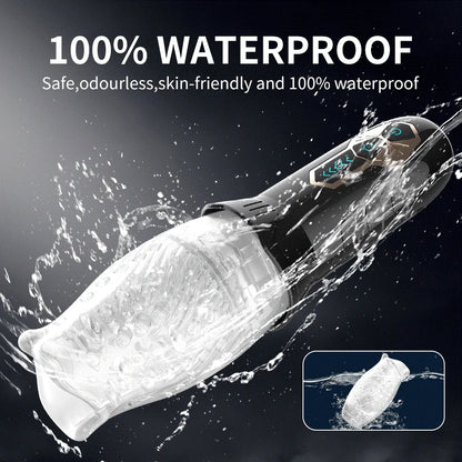 Automatic Rotating Masturbator Cup Glans Trainer Vagina Penis Pump Sleeve Delay Ejaculation Vibrator For Mens Adult Toys Male