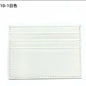 Custom Company Logo Cowhide Card Holder Woman Man Fashion Slim Mini Card Bag Genuine Leather Engrave Name Luxury Casual Purse