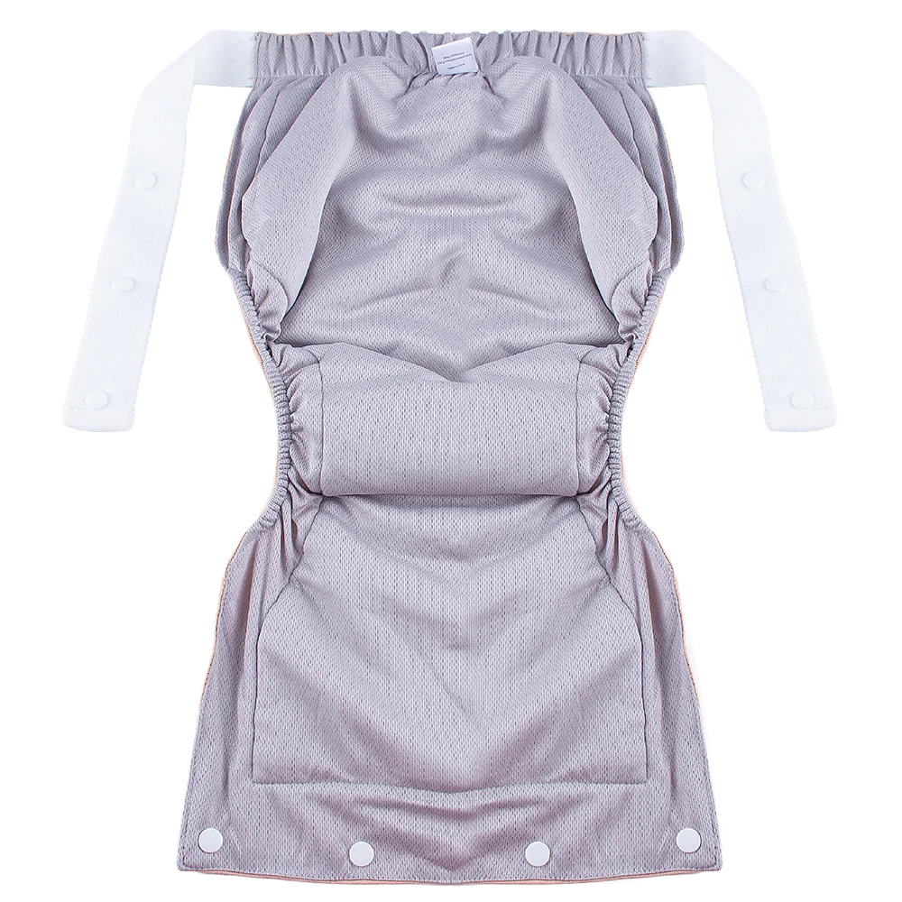 AIO Adjustable Easy To Wear Adult Diapers Washable Cotton Incontinence Cloth Diaper Elderly Diapers Leak proof Underwear