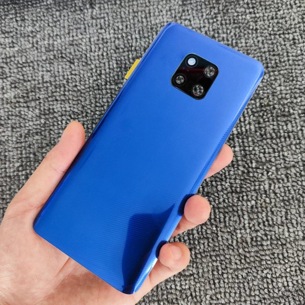 Glass Back Cover For Huawei Mate 20 Pro Battery Door Panel Rear Housing Case With Camera Lens Replacement+Adhesive Sticker