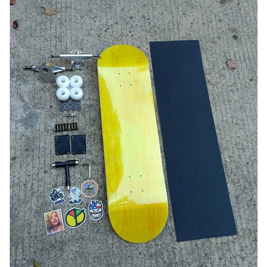 skateboard full set  canandian maples deck 7 plys maples pro adult skateboard  7.75 8 8.125 8.25 8.375 8.5inch can choose size