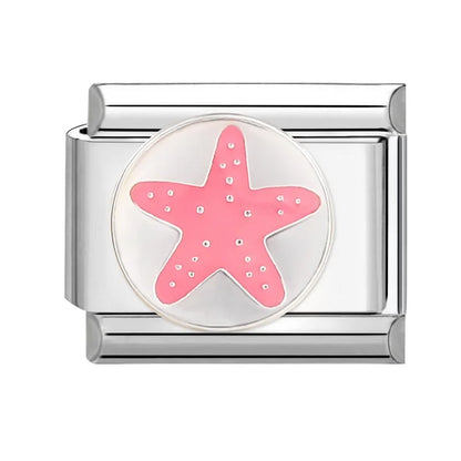 Fashion Devil Eyes Cats Tai Chi Heart Star Flowers Italian Charm Links Stainless Steel Fit 9mm Bracelet Jewelry Diy Making Gifts