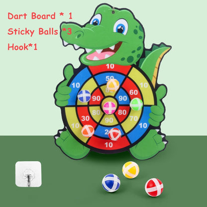 Animals Dart Board Games for Kids Montessori Target Sports Game Toys with 2 Sticky Balls Educational Games for Children Boy Girl