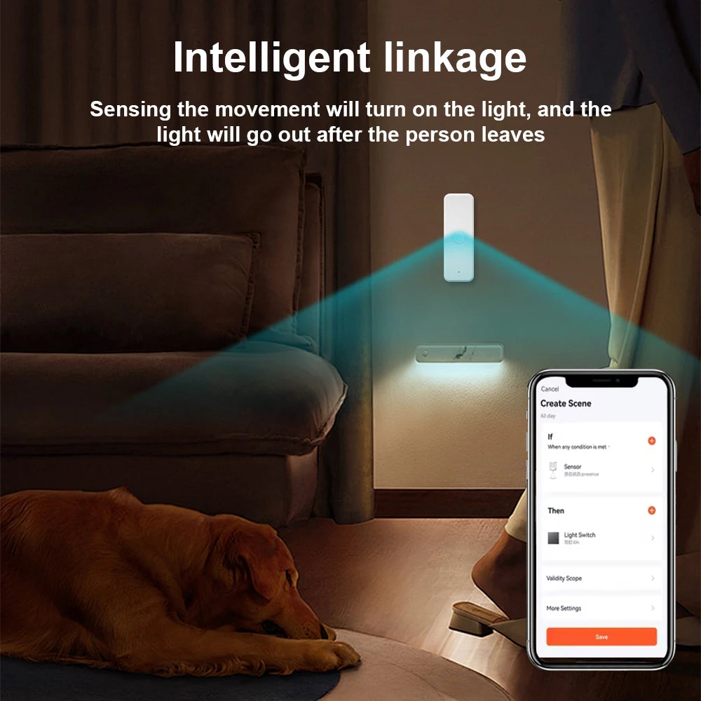 Tuya WiFI Motion Sensor PIR Smart Human Body Home Burglar Sensor APP Remote Control Smart Life For Smart Home Work With Alexa