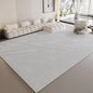 VIKAMA Wabi-Sabi Style Striped Rug Living Room Sofa & Coffee Table Mat Non-Slip & Easy-Care Bedroom & Office Rug Home Decor
