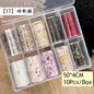 10Rolls Plaid Thousand-Bird Bow  Stars Nail Foils Transfer Paper  Nail Art Stickers  Manicure Set Decal  Nails Decoration