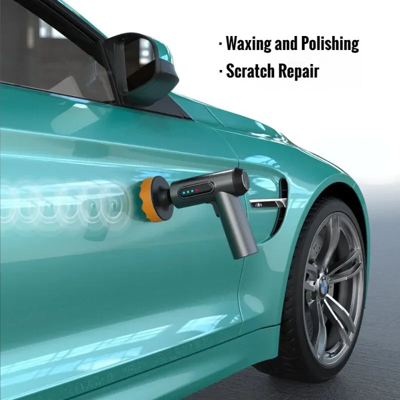 EAFC Car Polisher Machine Handheld Wireless Polisher Car Polishing Waxing Machine Power Tool for Car Body Cleanig Waxing Repair