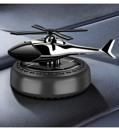 New Car Air Freshener Solar Helicopter Interior Decoration Propeller Rotating Long Lasting Fragrance Perfume Diffuser Car Decor