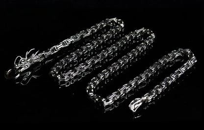 EDC Self Defense Whip Titanium Steel Necklace Fashion Chain Waist Dragon Head Pendants Bracelets Boy Gadgets For Men Cool Gifts