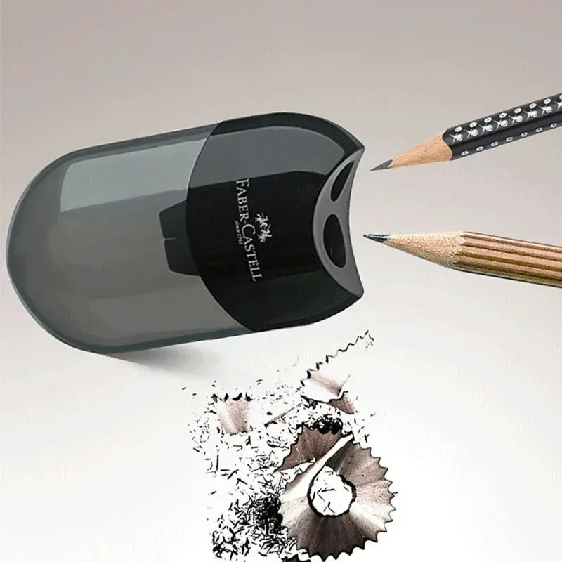Double Hole and One Hole Pencil Sharpener Creative Transparent Pen Knife Kid Student Cutting Stationery School Supplies
