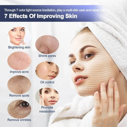 Skin Hydrating Sprayer LED Mask Facial Machine Nano Mist 7 Colors LED Photon Machine Face&Body Salon SPA Home Use Skin Care