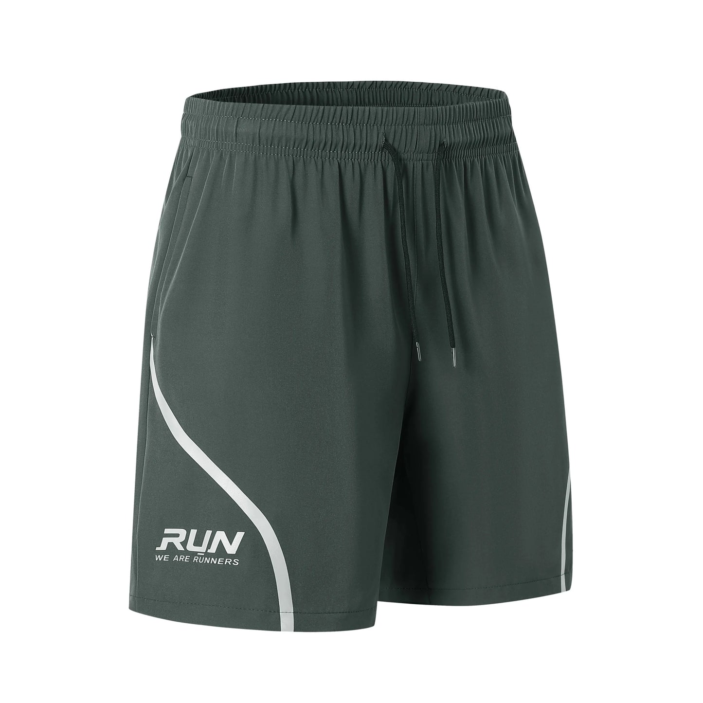 Muscle Fitness Casual Running Five-point Pants Men Reflective Stripe Basketball Training Quick-drying Breathable Training Shorts