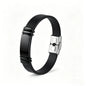 Bracelet Homme Twist Braid Leather Rope Bracelets For Men Stainless Steel Hiphop Rock Fashion Jewelry Accessories Wholesale