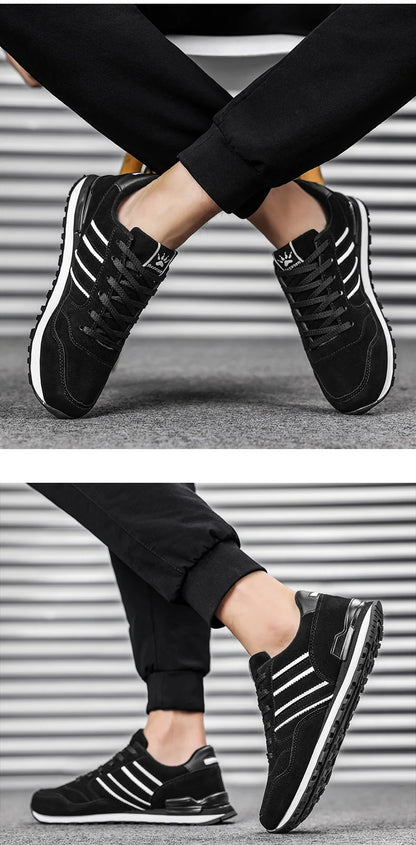Artificial Leather Men Causal Shoes Male Spring Men Casual Light Shoes Sneakers Lac-up Flats Breathable Outdoors Sapato
