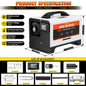 8kW 110V Diesel Heater – Portable Diesel Air Heater with Remote Control, Large LCD Screen, Smart Remote Control, Adjustable Temperature (18–40°C), for RVs, Yachts and Trucks (White)