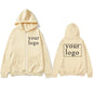 2024 New Fashion Your Own Design Brand Logo/Picture Personalized Custom Anywhere Men Women DIY Zipper cardigan hoodie