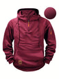 New Multi Pocket Zipper Fleece Dropped Shoulder Hooded Sweatshirt Men's Women's Plus Size Loose Pullover Fashion Sweatshirt