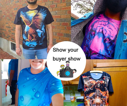 Fashionable and Lnteresting Germany Pictures For Men's T-Shirts Trend Digital Printing Casual Round Neck Short Sleeved