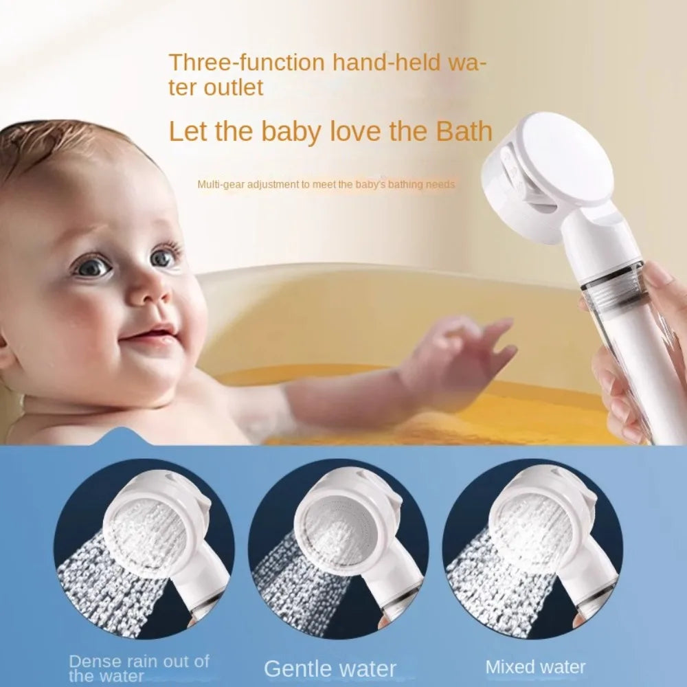 Durable Portable Travel Showerhead 3 Modes Detachable Hotel Filter Clean Filter Shower Head Shower Head Universal