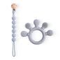 Finger Teether Silicone Pacifier Chain Baby Teether No BPA Teething Ring Gum Baby Care Equipment Silicone Baby Care Utensils