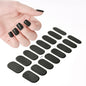 16Tips UV Semi-Cured Gel Nail Wraps Sticker 5D Pure Color Full Cover UV Lamp Gel Sticker Long-Lasting Nail Extension Patch Strip