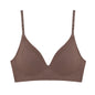 FINETOO Women Wireless Bra Deep V Padded Bralette S-XL Trendy Stripe Knitting Bras Sexy Ladies Brassiere Solid Underwear 6 Color