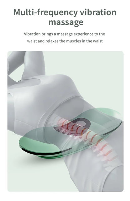 New Upgrade Air-Lip Stretch Low Frequency Thermal Vibration Waist Massage Heeling Spot Left and Right Swing + Up and Down Tracti