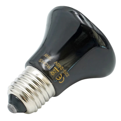 25/50/75/100W E27 Pet Heating Lamp 110V 220V Infrared Ceramic Emitter Heat Light Bulb Pet Brooder Chickens Reptile Lamp 1PC