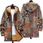 Men Cardigans Coats Skull Head Printed Plush Thick Winter Abstract Art Graphics Jackets Casual Streetwear Unisex Clothing