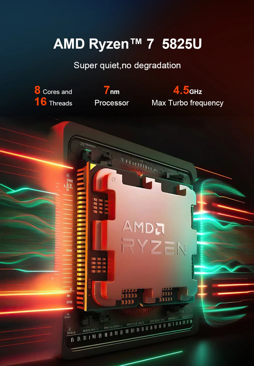 Ninkear A15 PLUS Laptop 15.6" IPS FHD AMD Ryzen 7 5825U Notebook 16G DDR4 +1TB SSD WIFI 6 Windows 11 PRO Office Computer