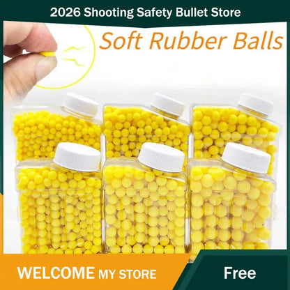BB Bomb6mm 7mm Flexible Glue Soft Rubber Balls 7-8mm Elastic Rubber Bullet For Toy Gun Outdoor Shooting Game Accessories