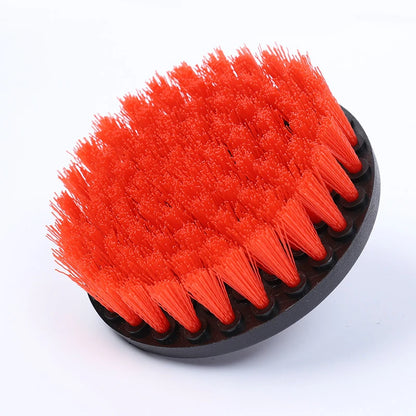 4'' Blue Electric Scrubber Brush Drill Brush Kit Plastic Cleaning Brush Tool for Car Tires Nylon Brushes Car Detailing