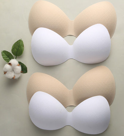 1 Pair Women Summer Swimsuit Padding Inserts Sponge Foam Bra Pads Chest Cup Breast Bra Bikini Insert Chest Pad