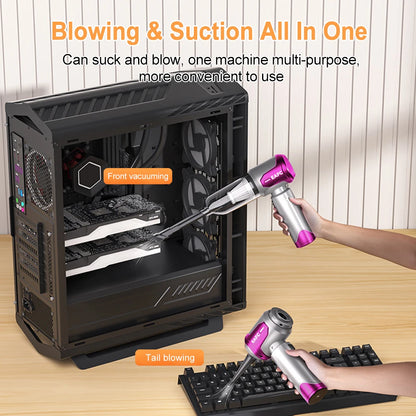EAFC Car Vacuum Cleaner High Power Portable Handheld 16000pa Wireless Cleaning Machine Powerful Air Duster for Home Car Pet